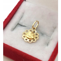 Złota zawieszka medalik z Maryją Pr.585 W:0,53gr