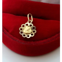 Złota zawieszka medalik z Maryją Pr.585 W:0,53gr