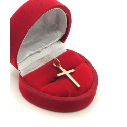 Złota zawieszka Krzyżyk Pr.585 W:0,81gr