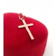 Złota zawieszka Krzyżyk Pr.585 W:0,81gr