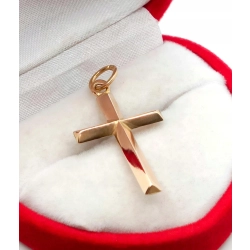 Złota zawieszka Krzyżyk Pr.585 W:0,94gr