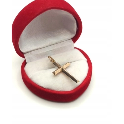 Złota zawieszka Krzyżyk Pr.585 W:0,94gr