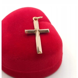 Złota zawieszka Krzyżyk Pr.585 W:0,94gr