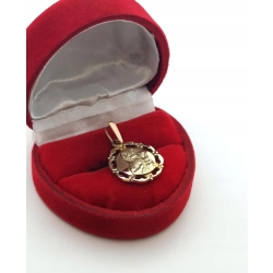 Złota zawieszka medalik Matka Boska Częstochowska Pr.585 W:2,79gr