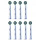 9 sztuk główek szczoteczki Oral-B Pro Cross Action biały 9x