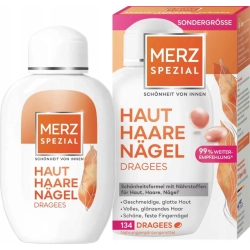 Merz Spezial Skóra Włosy Paznokcie drażetki wzmacniające z Niemiec 134 szt