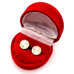 Złote kolczyki Mapa świata sztyft PR.333 W:1,78gr InterSKLEP