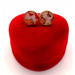 Złote kolczyki Mapa świata sztyft PR.333 W:1,78gr InterSKLEP