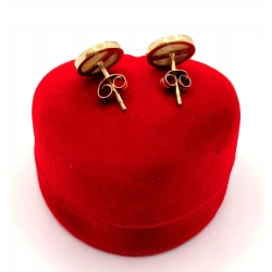 Złote kolczyki Mapa świata sztyft PR.333 W:1,78gr InterSKLEP