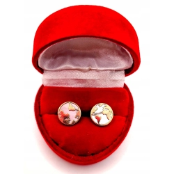 Złote kolczyki Mapa świata sztyft PR.333 W:1,78gr InterSKLEP