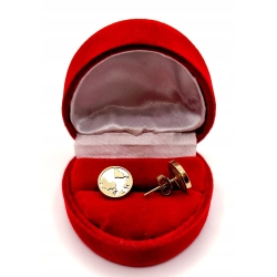 Złote kolczyki Mapa świata sztyft PR.333 W:1,78gr InterSKLEP