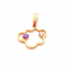 Złota zawieszka Chmurka PR.585 W:0,54gr InterSKLEP