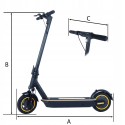 Hulajnoga elektryczna Manta XRider M10 czarna 500 W 65km z aplikacją OKAZJA