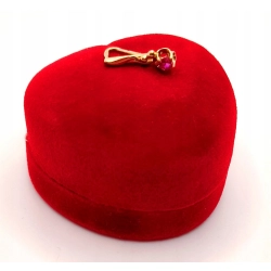 Złota zawieszka z Rubinkiem PR.583 W:0,69gr InterSKLEP