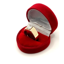 Złoty pierścionek Sygnet z diamentem 1,45ct Pr.375 W:10,49ct Roz.22