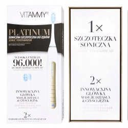 Szczoteczka soniczna VITAMMY Platinum akumulatorowa 2 końcówki 5 trybów