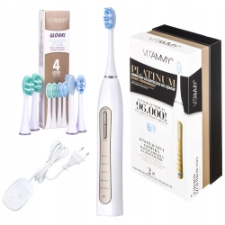 Szczoteczka soniczna VITAMMY Platinum akumulatorowa 2 końcówki 5 trybów