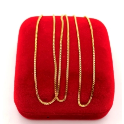 Złoty łańcuszek Kostka PR.750 W:3,03gr Dł.51cm InterSKLEP