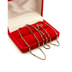 Złoty łańcuszek Kostka PR.585 W:9,41gr Dł.53cm InterSKLEP