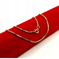 Złoty łańcuszek Kostka PR.585 W:9,41gr Dł.53cm InterSKLEP