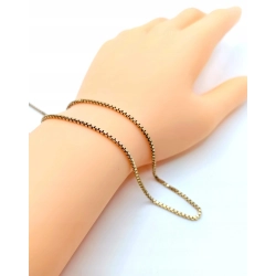 Złoty łańcuszek Kostka PR.585 W:9,41gr Dł.53cm InterSKLEP