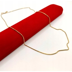 Złoty łańcuszek Kostka okrągła UNOAERRA PR.750 w:7,75gr Dł.60cm InterSKLEP