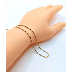 Złoty łańcuszek Kostka okrągła UNOAERRA PR.750 w:7,75gr Dł.60cm InterSKLEP