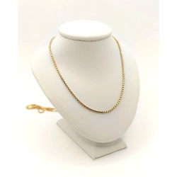 Złoty łańcuszek Kostka okrągła UNOAERRA PR.750 w:7,75gr Dł.60cm InterSKLEP