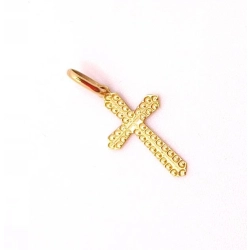 Złota zawieszka Krzyżyk PR.375 W:0,31gr InterSKLEP