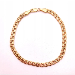 Złota bransoletka Garibaldi PR.585 W:8,55gr Dł.21cm InterSKLEP