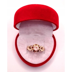 Złoty pierścionek z Kwarcem PR.583 W:3,36gr R.18 InterSKLEP