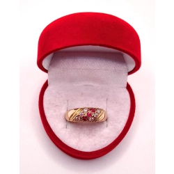 Złoty pierścionek z Cyrkoniami PR.585 W:3,83gr R.15 InterSKLEP