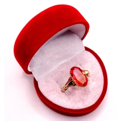 Złoty pierścionek z Turmalinem PR.585 W:2,93gr R.24 InterSKLEP