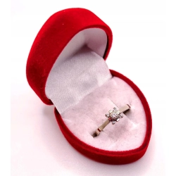 Złoty pierscionek z Cyrkoniami PR.585 W:1,62gr R.11 InterSKLEP