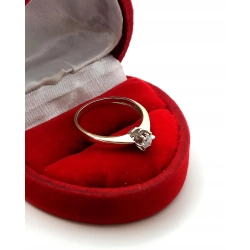 Złoty pierścionek z Diamentem 0,15ct YES PR.585 W:1,52gr R.12 InterSKLEP