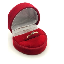 Złoty pierścionek z Cyrkonią PR.585 W:1,55gr R.15 InterSKLEP