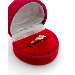 Złoty pierścionek z Cyrkoniami PR.583 W:2gr R.11 InterSKLEP