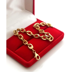 Złota bransoletka Ankier PR.585 W:5,43gr Dł.20cm InterSKLEP