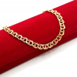 Złota bransoletka Garibaldi PR.750 W:8,72gr Dł.20cm InterSKLEP