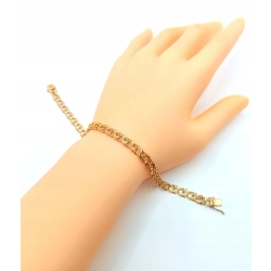 Złota bransoletka Garibaldi PR.750 W:8,72gr Dł.20cm InterSKLEP