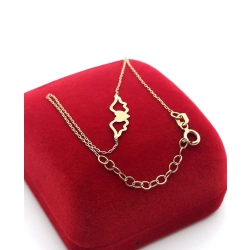 Złota bransoletka Skrzydlate serce PR.585 W:0,70gr Dł.17-20cm InterSKLEP