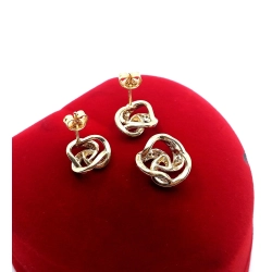 Złote kolczyki zawieszka Diamenty 0,28ct komplet PR.585 W:3,33gr InterSKLEP