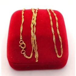 Złoty łańcuszek Singapur PR.585 W:2,02gr Dł.57,5cm InterSKLEP