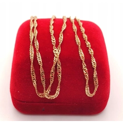 Złoty łańcuszek Singapur PR.583 W:3,58gr Dł.52cm InterSKLEP