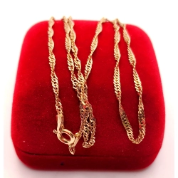 Złoty łańcuszek Singapur PR.583 W:3,58gr Dł.52cm InterSKLEP