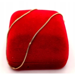 Złoty łańcuszek Kostka PR.585 W:2,88gr Dł.50cm InterSKLEP