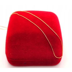 Złoty łańcuszek Kostka PR.585 W:0,58gr Dł.45,5cm InterSKLEP