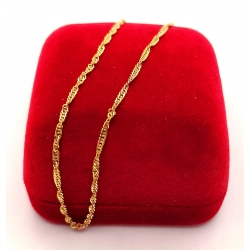 Złoty łańcuszek Singapur NOWY PR.333 W:1,70gr Dł.50,5cm InterSKLEP