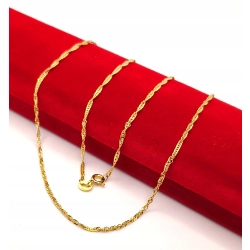 Złoty łańcuszek Singapur NOWY PR.333 W:1,70gr Dł.50,5cm InterSKLEP