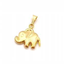 Złota zawieszka Słoń NOWA PR.585 W:1,17gr InterSKLEP